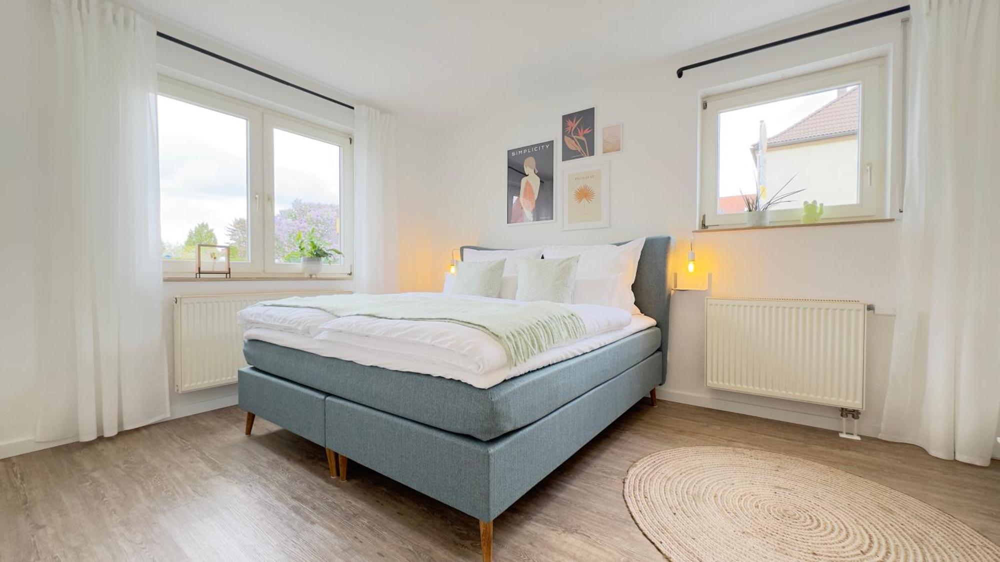 Fewo Am Park - 4P, Boxspringbett, Balkon, Smarttv, Gesundbrunnen, Familienfreundlich Halle  Eksteriør bilde
